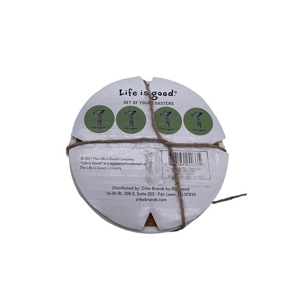 Fourth of July BBQ Life is Good 4 piece Coaster set - Picture 6 of 7